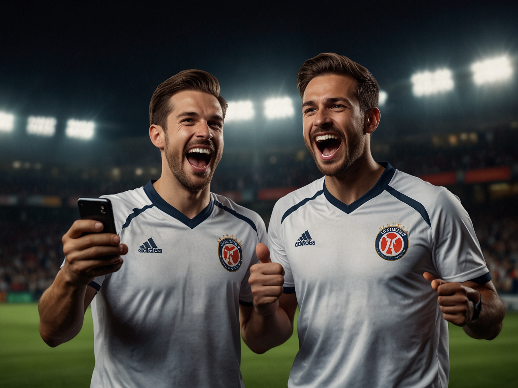 Jugadores celebrando una victoria en Betwarrior