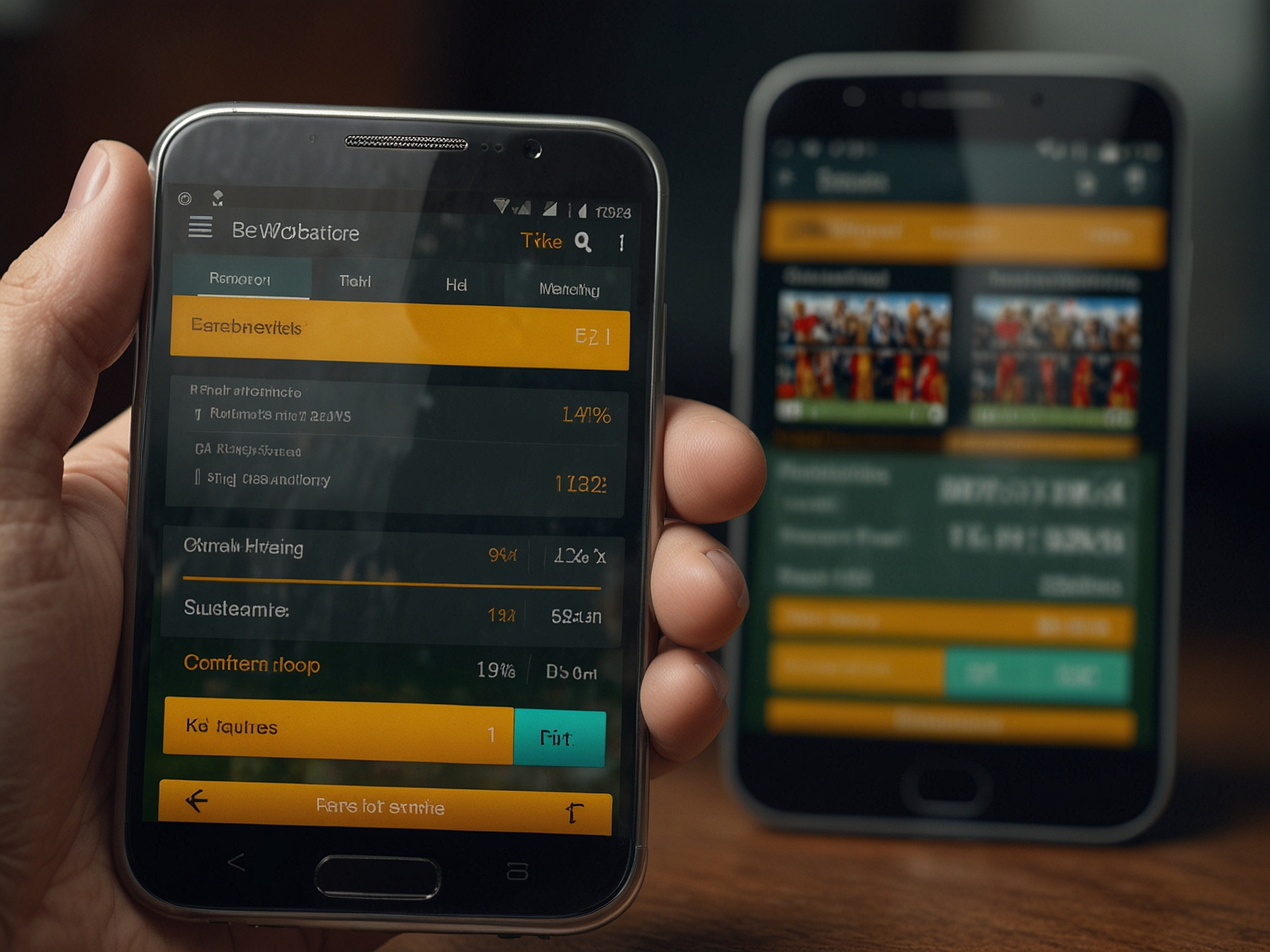 Versión móvil de Betwarrior en smartphone